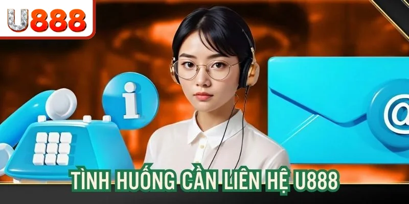 Những tình huống người dùng nên liên lạc U888